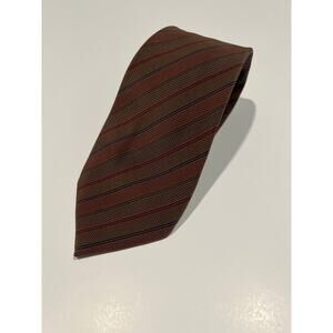 Vintage Fumagalli's Men's Silk Necktie Made in Spain Brown Red Blue JL